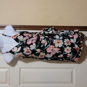 Express wrap around sleeve less dress Large